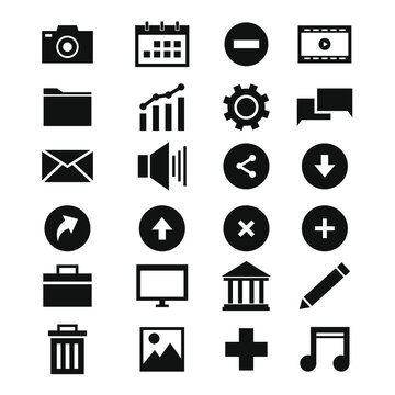 File Icon in Black Style