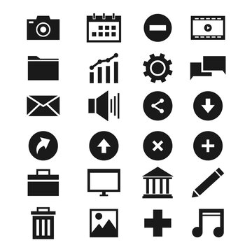 File Icon in Black Style