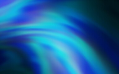 Dark BLUE vector background with wry lines. Glitter abstract illustration with wry lines. Pattern for your business design.