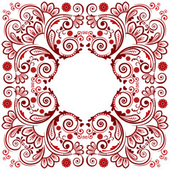 vector vintage floral  background with decorative flowers for design