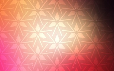 Fototapeta premium Light Red, Yellow vector template with crystals, triangles. Triangles on abstract background with colorful gradient. Best design for poster, banner.