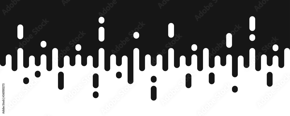 Poster drip and drop seamless background in flat style. creative abstract vector