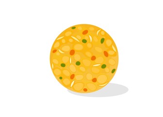 Boondi laddu Indian Sweets or Mithai Food Vector