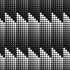   Vector seamless pattern. Stylish texture with wavy lines from different circles.