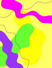 Vertical modern background with abstract shapes. Colorful vector illustration.