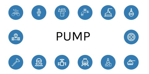 pump icon set