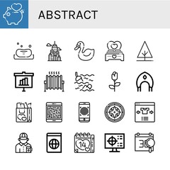 abstract icon set