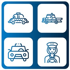 Set of cab icons