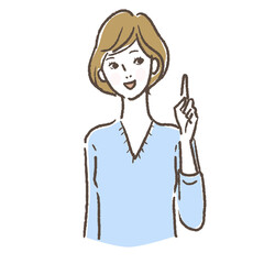 Woman pose hand drawn vector illustration