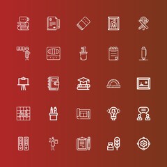 Editable 25 pen icons for web and mobile