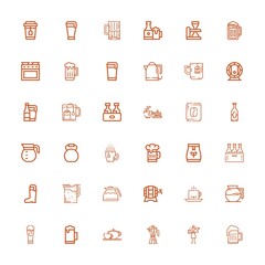 Editable 36 kettle icons for web and mobile
