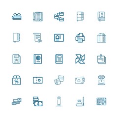 Editable 25 paper icons for web and mobile
