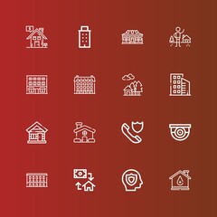Editable 16 property icons for web and mobile