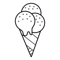Ice cream icon vector illustration