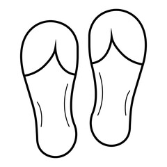 flip flop icon vector illustration photo