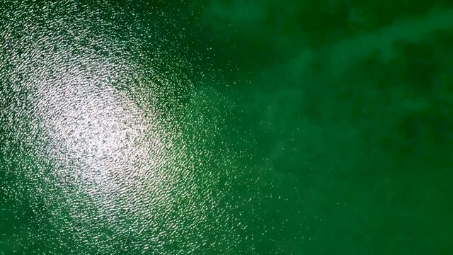 Aerial view of the lake of Bracciano. Trevignano.