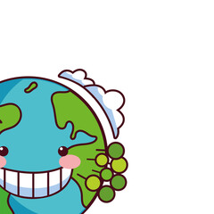 earth globe happy for preservation nature
