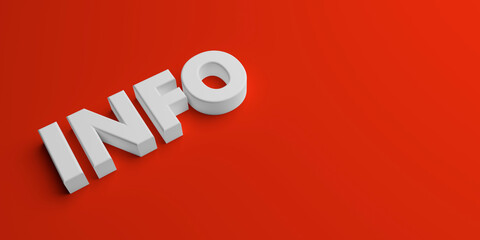 abstract business symbol as text in front of background - 3D Illustration