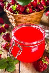 Strawberry jelly jam