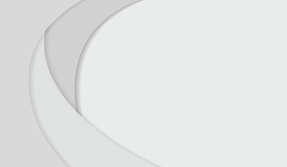 Gray paper art circle background. Banner, cover, poster, wallpaper concept.Vector illustration