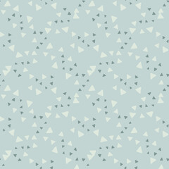 Hand drawn geometric triangle seamless pattern. Creative scribble shapes wallpaper.