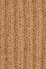 Brown knit textured weave material background