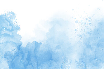 Blue watercolor abstract background