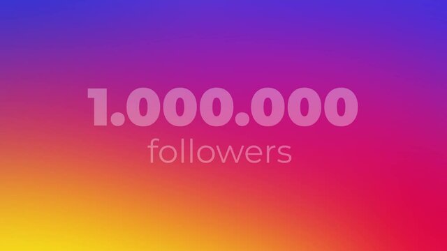Instagram One Million Followers Celebration