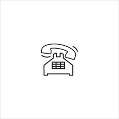 Phone ringing call line icon