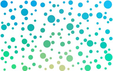 Light Blue, Green vector  background with spots. Beautiful colored illustration with blurred circles in nature style. Pattern for textures of wallpapers.