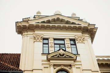 Fototapeta premium Antique building view in Vilnius, Lithuanian