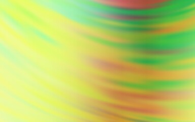 Light Green, Yellow vector background with curved lines. A completely new colorful illustration in simple style. The best colorful design for your business.
