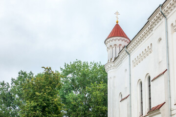 Obraz premium Street view of downtown in Vilnius city, Lithuanian