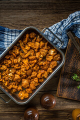 Tasty fried cauliflower.