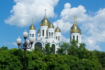 Fototapeta na wymiar Cathedral of Christ Savior in Kaliningrad