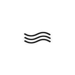 Wind line icon