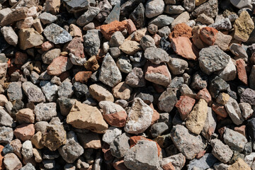mixed stones for construction material