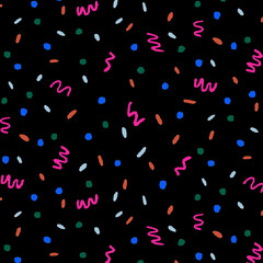 Fototapeta na wymiar Seamless Confetti Pattern