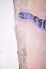 Refurbishment building site works in house