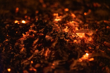 burning ashes texture with a big contrast