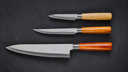 Messer Set mit Holzgriff