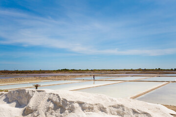 Salt farm close to Phan Tiet Vietnam