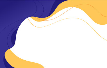 Sfondo con onde blu e giallo con lo spazio per titolo e testi  © Hurca!