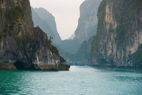 Scenic Landscape At Ha Long Bay In Vietnam
