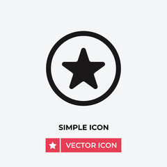 Star vector icon, simple sign for web site and mobile app.