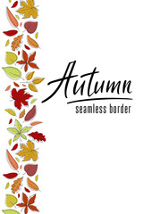 autumn vertical border