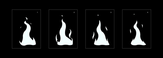 Explosion Smoke effect. Explosion Animation effect. Animation Sprite sheet for games, cartoon or animation. vector style animation effect 1295.