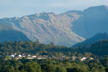 Fototapeta na wymiar View of the Derwent Valley, near Keswick in the English Lake District, Cumbria
