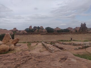 hampi , hills , landscape , tunnel