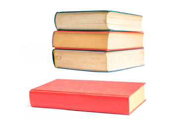 aged book isolated on white background.